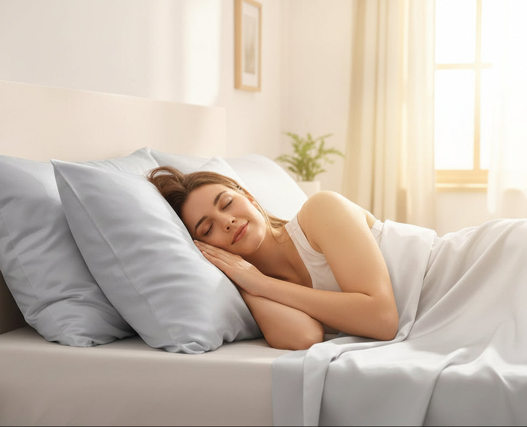 Skin-Friendly Silk Pillowcase for Hair & Skin