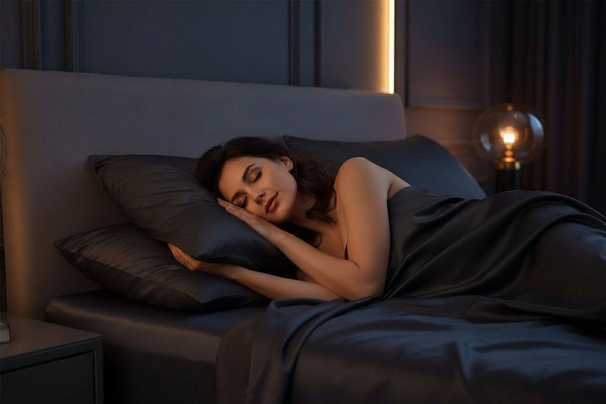 Skin-Friendly Silk Pillowcase for Hair & Skin